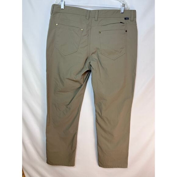 Toad & Co Men's Rover Chino Casual Athleisure Summer Pant - Size 38x30 - Tan - Picture 2 of 9